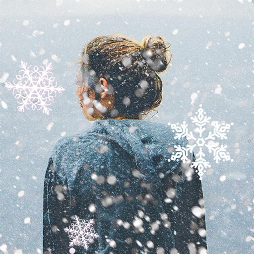 Snowfall Overlay Photo App icon