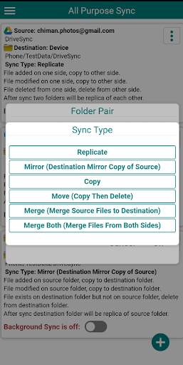 Sync & Comparison - Drive, Dropbox and OneDrive screenshot 4