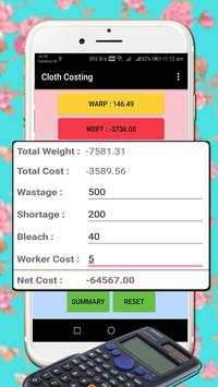 cloth costing скриншот 1