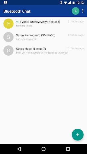 Bluetooth Chat screenshot 1