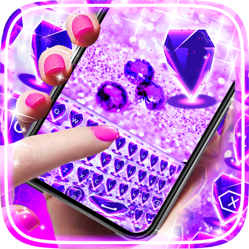 Purple Diamond Keyboard Theme icon