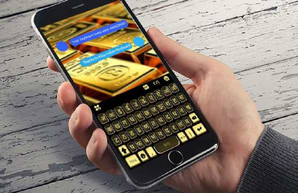 BlackGold Keyboard Theme screenshot 3