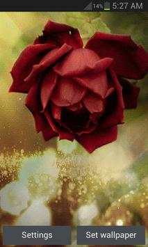 Beautiful Red Rose LWP स्क्रीनशॉट 1