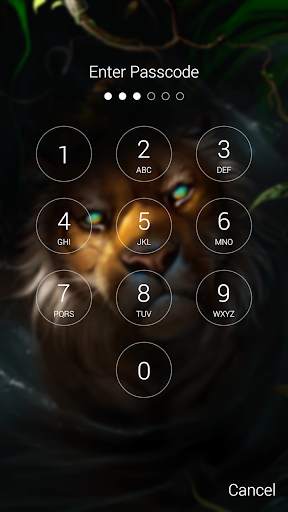 Lion Art Passcode Lock Screen & Wallpapers 🦁 screenshot 6