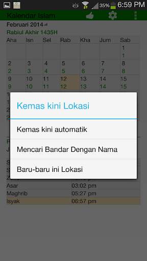 Waktu Solat dan Kalendar Islam screenshot 5