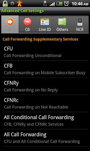 Advanced Call Settings screenshot 1