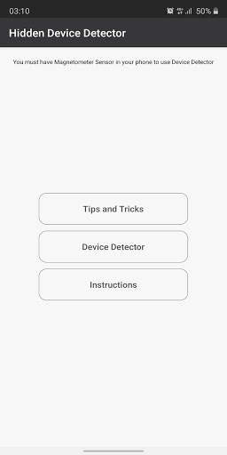 Tips for Hidden Camera Detection - Device Detector screenshot 1