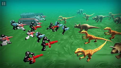 Battle Simulator: Stickman v.s. Dinosaur screenshot 1