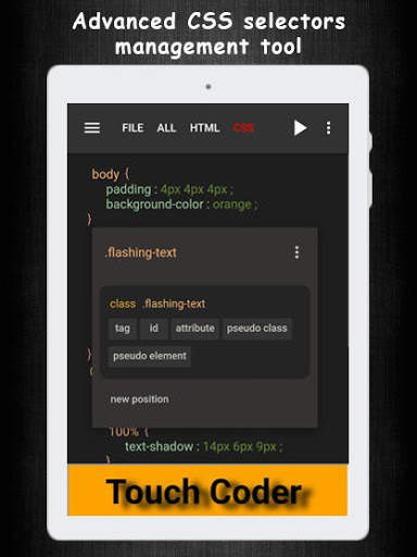 HTML CSS Live Code Editor & Learning 9 تصوير الشاشة