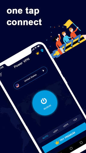 PowerVPN - Free Fast Stable Secure Unlimited Proxy screenshot 1