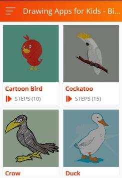 Bird Drawing Apps for Kids- Step by Step Tutorial screenshot 1