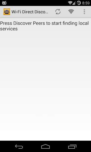 WiFi Direct Group Chat screenshot 1