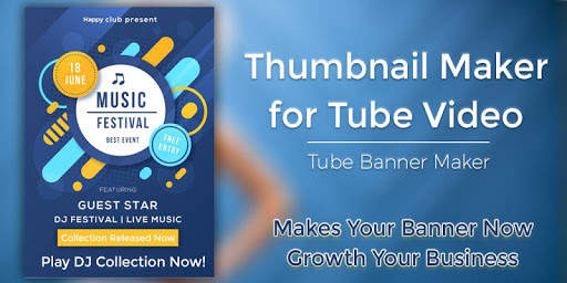 Thumbnail Maker for Tube Video - Tube Banner Maker screenshot 1