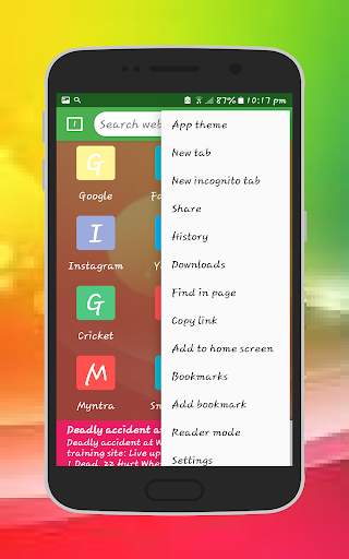 Blue Web Browser screenshot 4