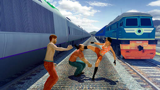 Police Train Driving: Train Fighting Games screenshot 3