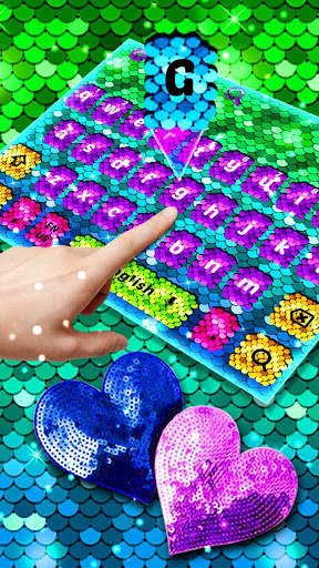 Sequins Heart Keyboard screenshot 2