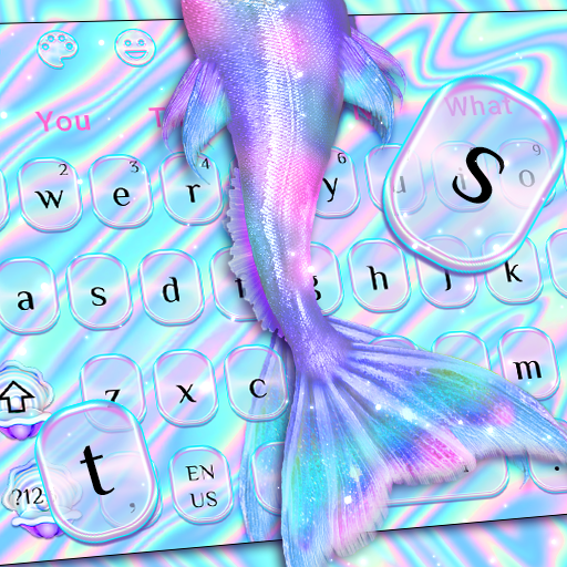 Sparkling Love Hologram Mermaid Keyboard icon