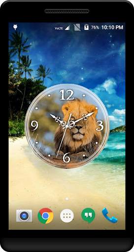 Lions Clock Live Wallpaper screenshot 3