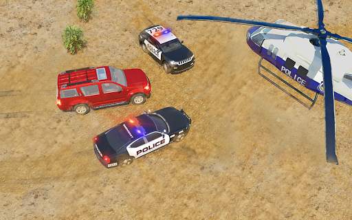 Offroad Jeep Prado Driving - Police Chase Games screenshot 7
