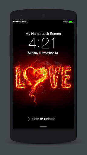 Love Neon Lock Screen screenshot 2