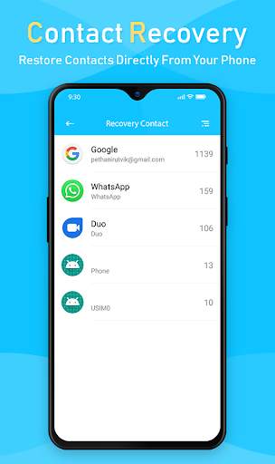 Contact Recover - Contact Backup & Restore 4 تصوير الشاشة