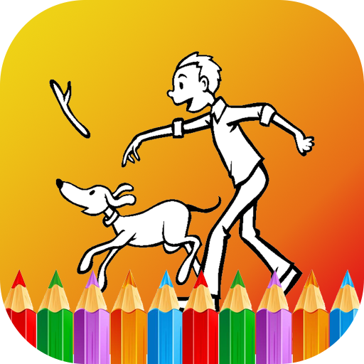 Pets Coloring Pages Game for kids 🐓 icon