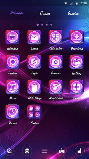 Crystal Go Launcher Theme screenshot 3