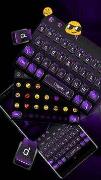 Black Purple Cool Keyboard screenshot 1