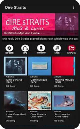 Mp3  DIRE STRAITS Songs screenshot 1