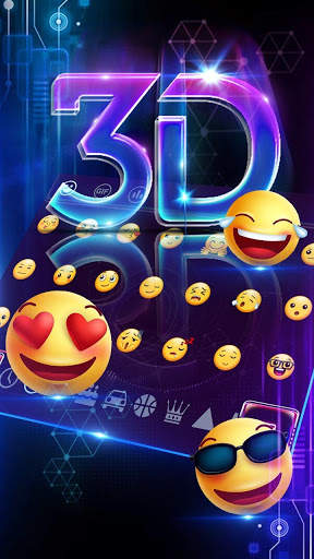 3D Neon Keyboard screenshot 3