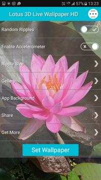 Lotus 3D Live Wallpaper HD screenshot 5
