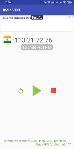 India VPN - Plugin for OpenVPN screenshot 2