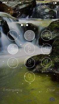 Waterfall Firefly Lock Screen screenshot 8