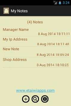 My Notes screenshot 1