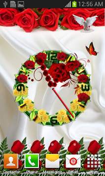 Rose Flower Clock screenshot 5