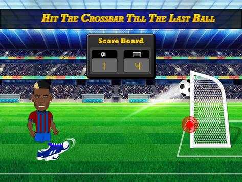 Palang Sepak bola Bebas Tendangan Tantangan screenshot 3