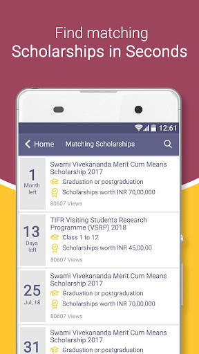 Scholarships for Indian studen screenshot 2