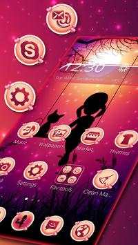 Pink Glitter Cat Girl Theme screenshot 3