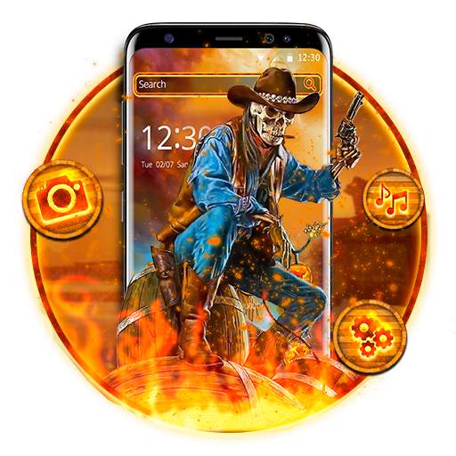 Fiery Western Skull Theme 1.1.2