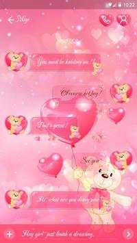 GO SMS ROMANTIC BEAR THEME screenshot 2