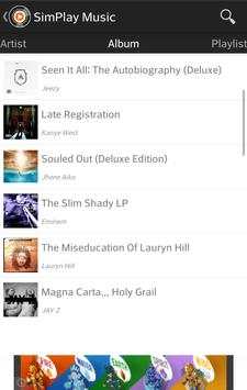 SimPlay Music Player screenshot 3