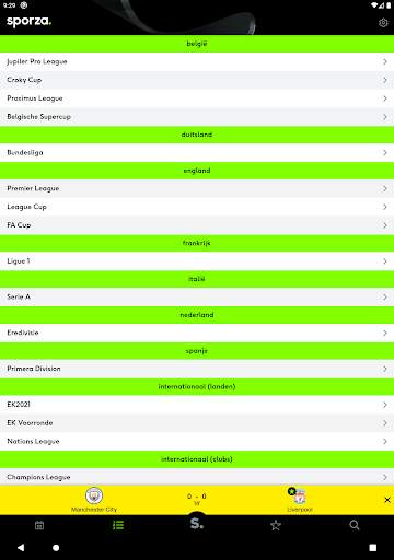 sporza voetbal screenshot 16