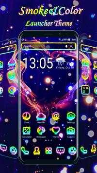 Smoke color style launcher theme &wallpaper screenshot 1