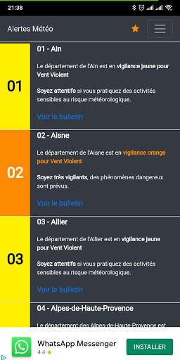 Alertes Météo screenshot 7