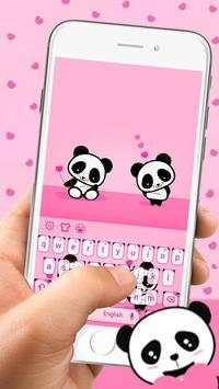 cute panda keyboard love screenshot 1