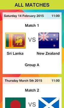 Cricket Worldcup 2015 screenshot 3