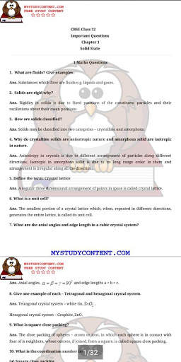 CHEMISTRY CLASS 12 IMPORTANT QUESTIONS screenshot 8