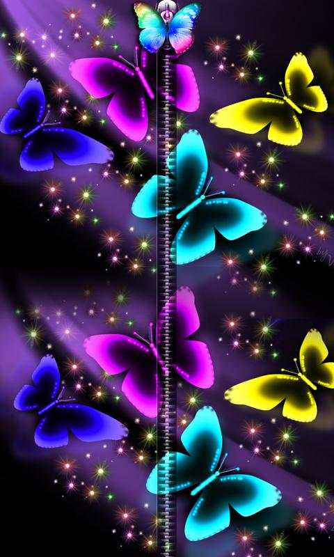 3D Butterfly Zipper UnLock screenshot 1