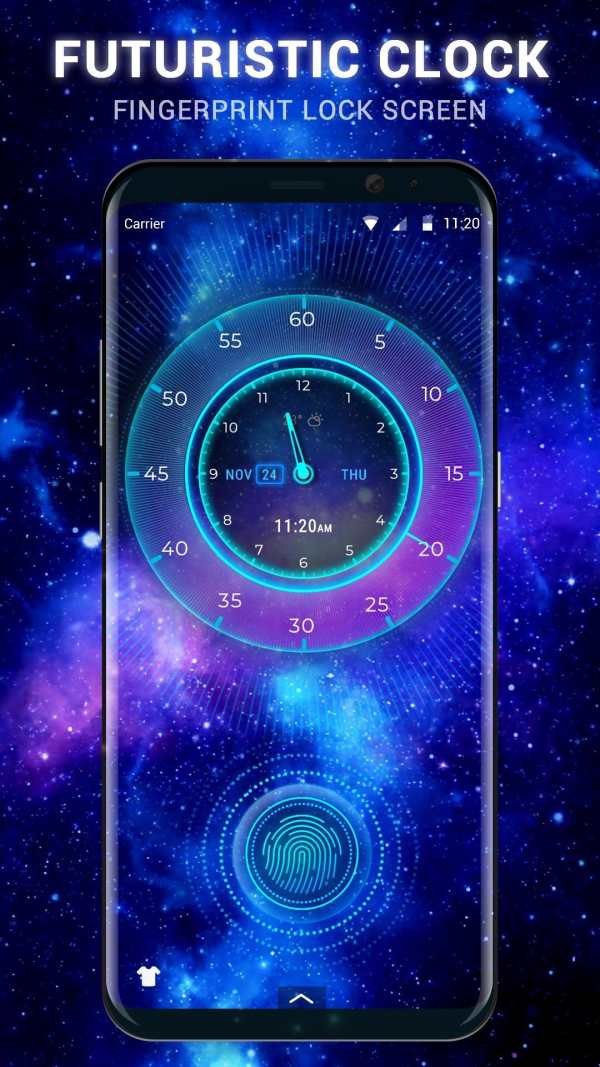Futuristic Clock Lock Screen screenshot 1