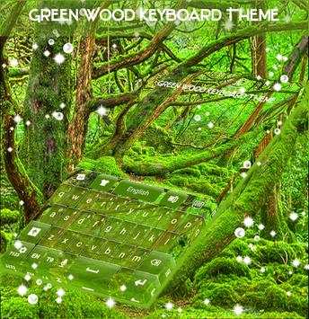 Green Wood Keyboard Theme screenshot 4
